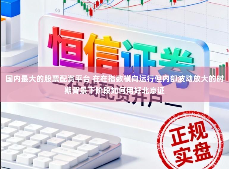 国内最大的股票配资平台 在在指数横向运行但内部波动放大的时期背景下阶段如何用好北京证